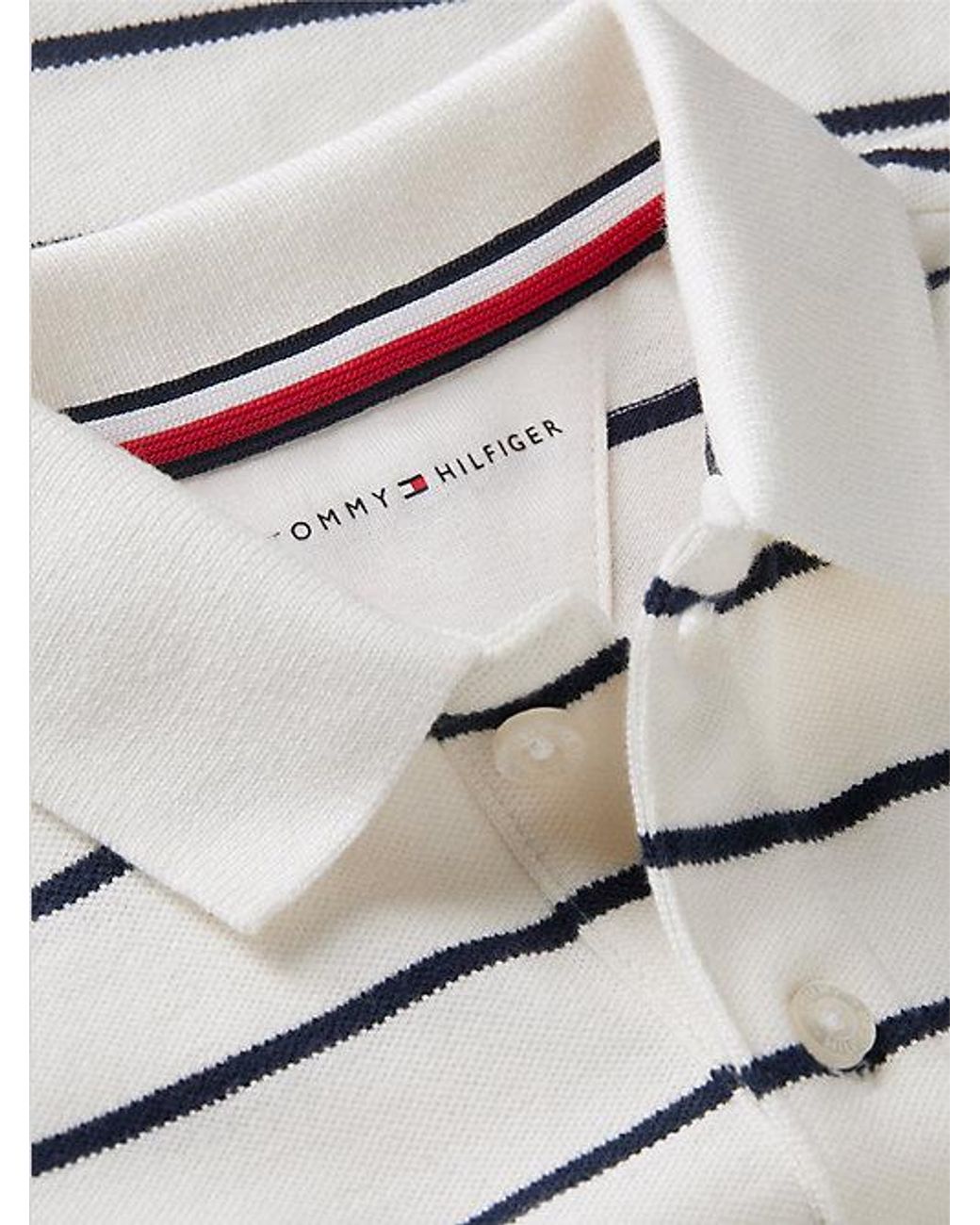 Tommy Hilfiger White Essential Regular Fit Long Sleeve Polo Shirt