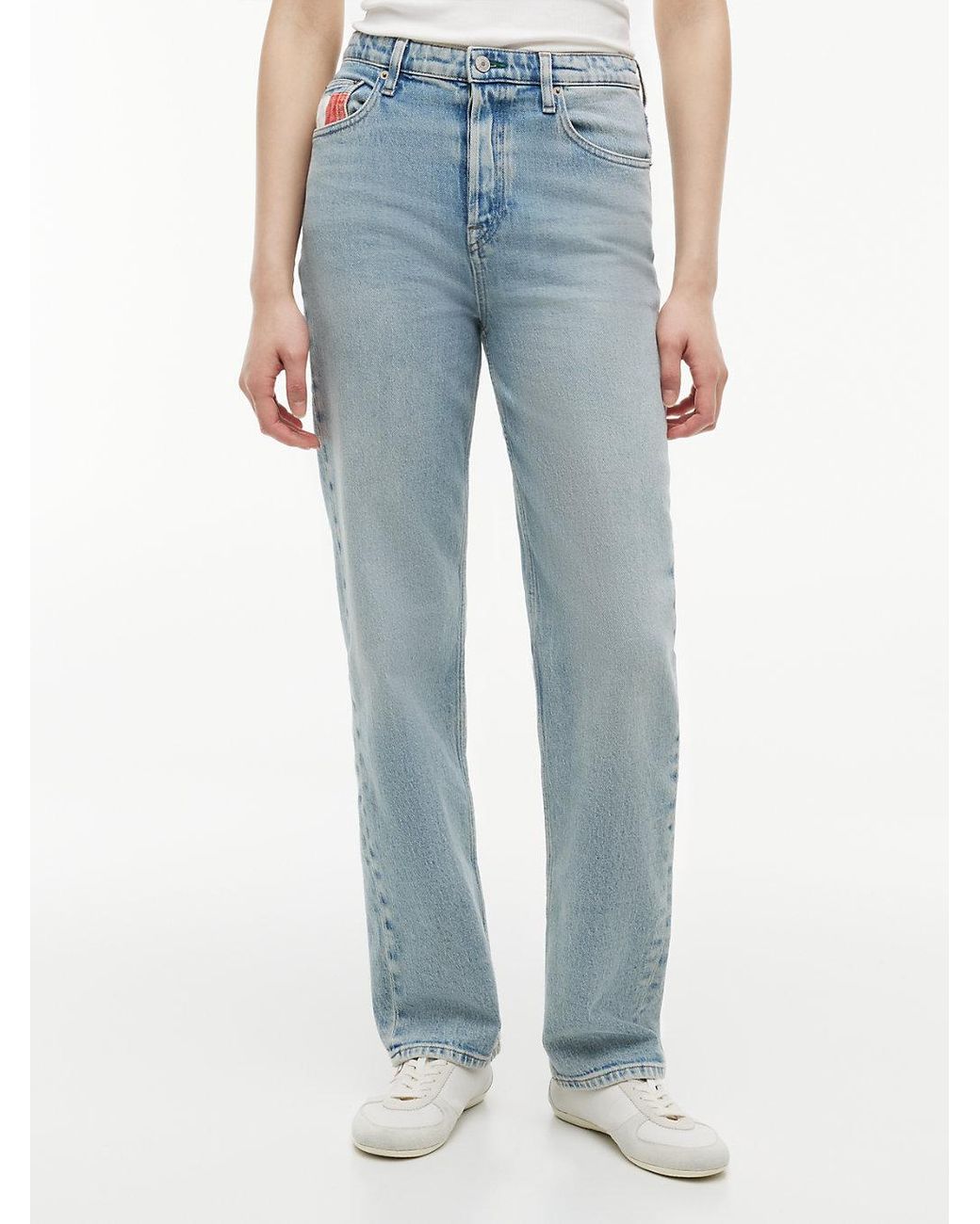 Tommy Hilfiger Blue Vintage High Rise Slim Straight Jeans