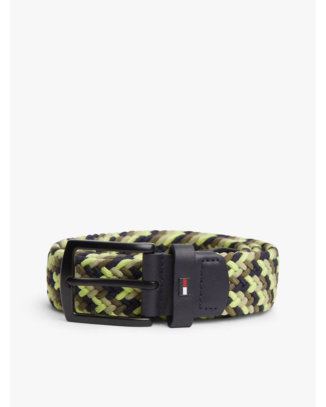 Cintura Denton Elastica Intrecciata di Tommy Hilfiger in Multicolor da Uomo