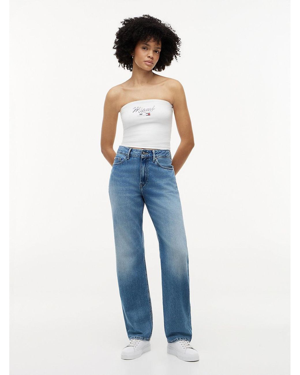 Tommy Hilfiger Blue Th X Cadillac Formula 1 Team Miami Bandeau Top