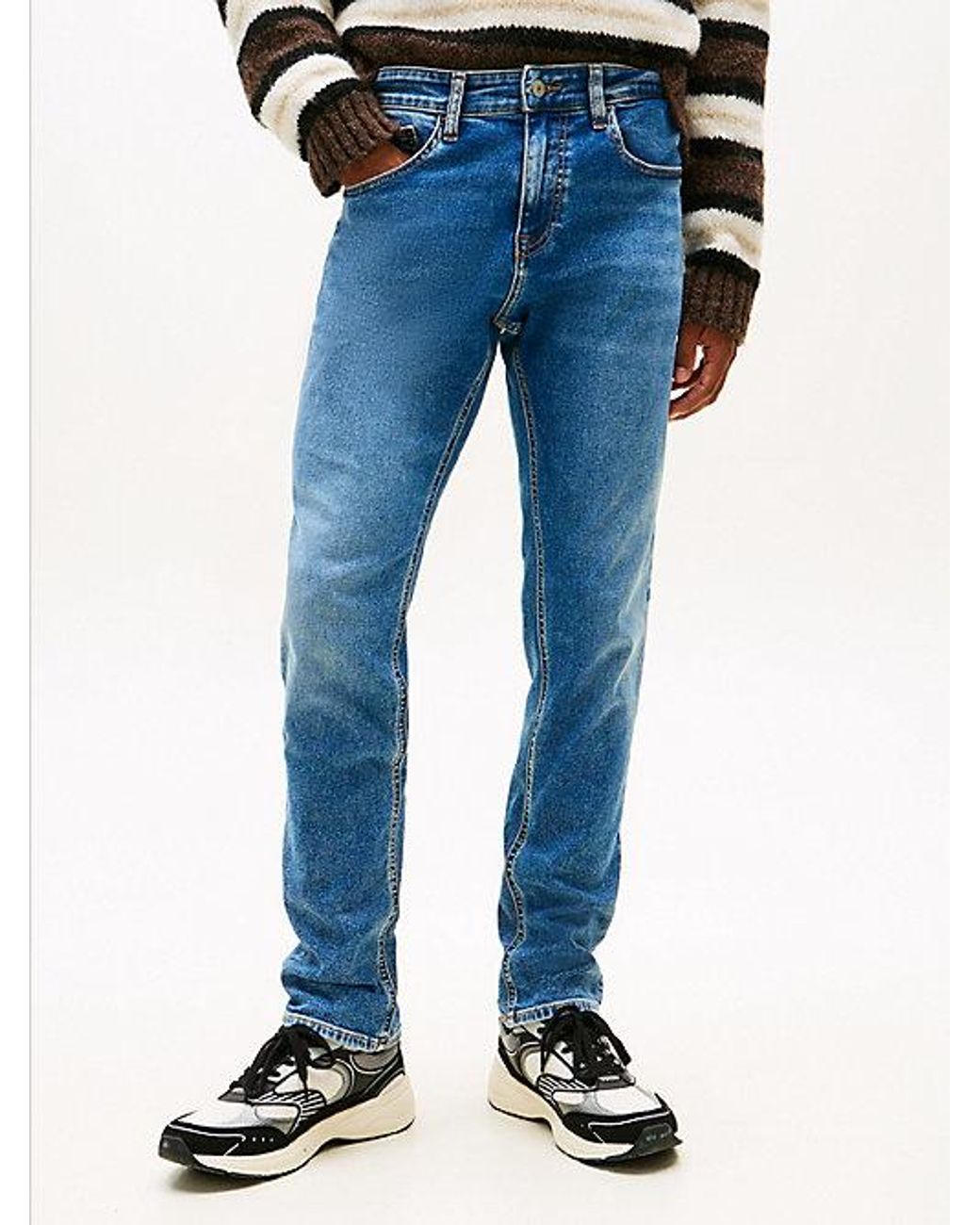 Tommy Hilfiger Blue Scanton Faded Slim Jeans for men