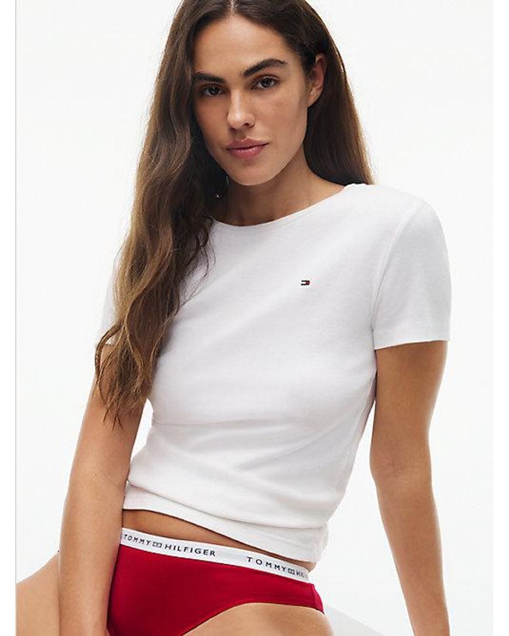 Tommy Hilfiger White Logo Waistband Briefs