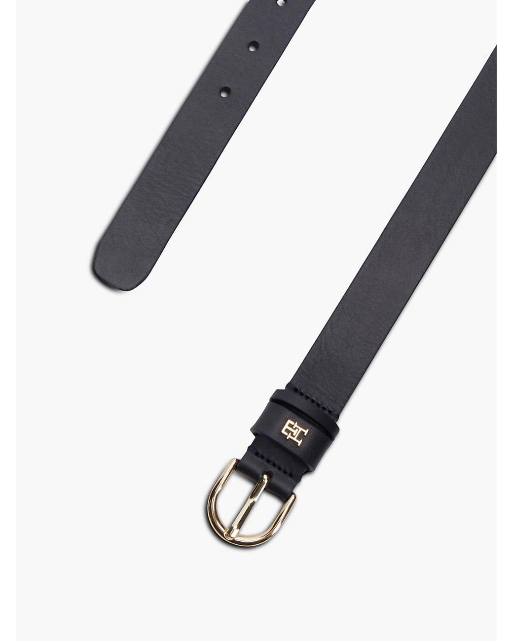 Tommy Hilfiger Blue Th Monogram Leather Belt