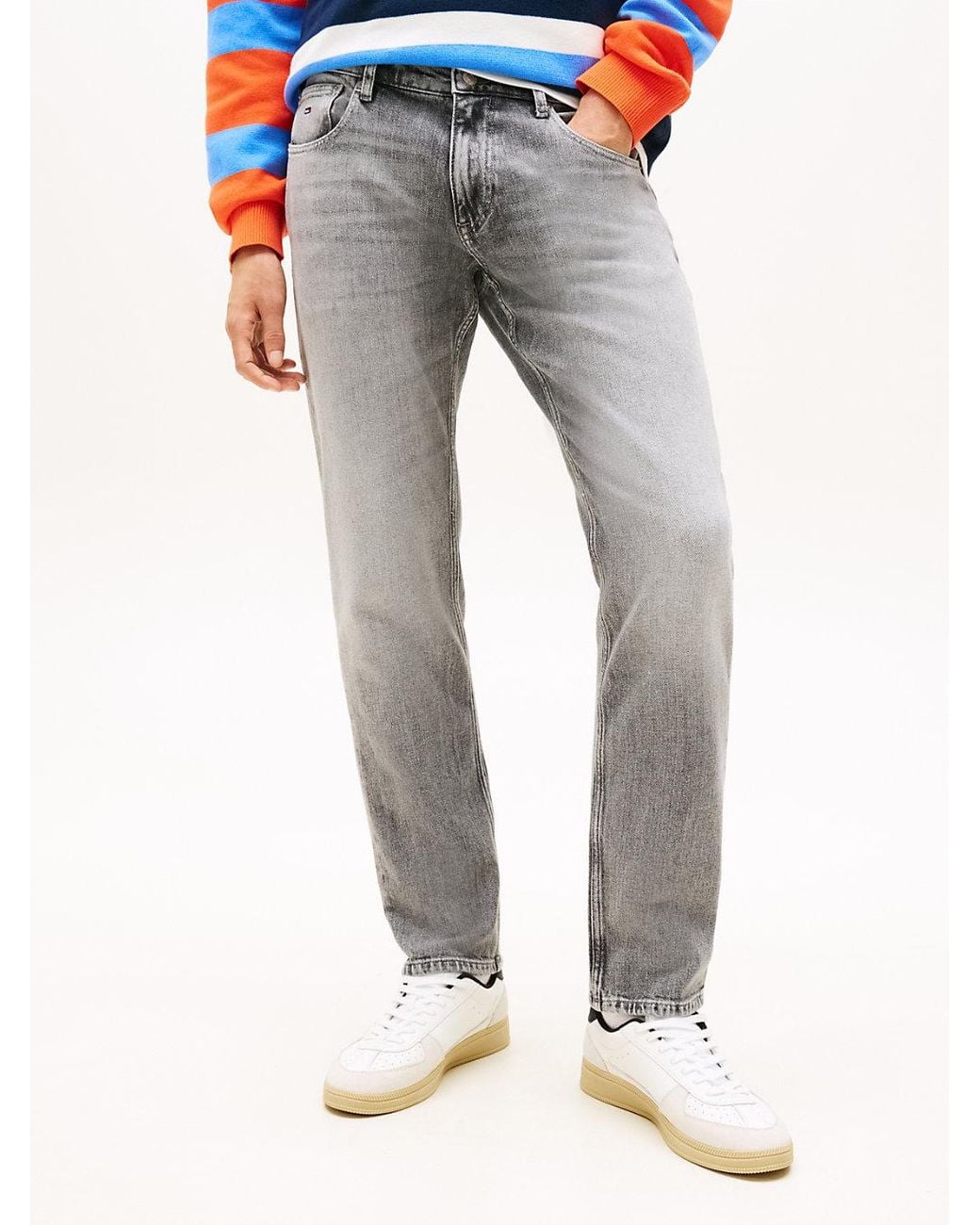 Jean Slim Scanton Noir Délavé Tommy Hilfiger pour homme en coloris Black