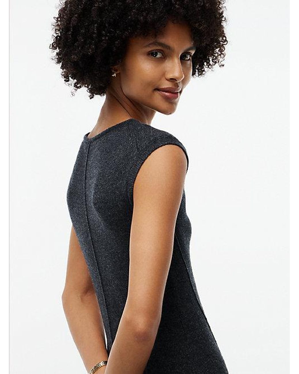 Tommy Hilfiger Blue Pure Wool Slim Sleeveless Dress