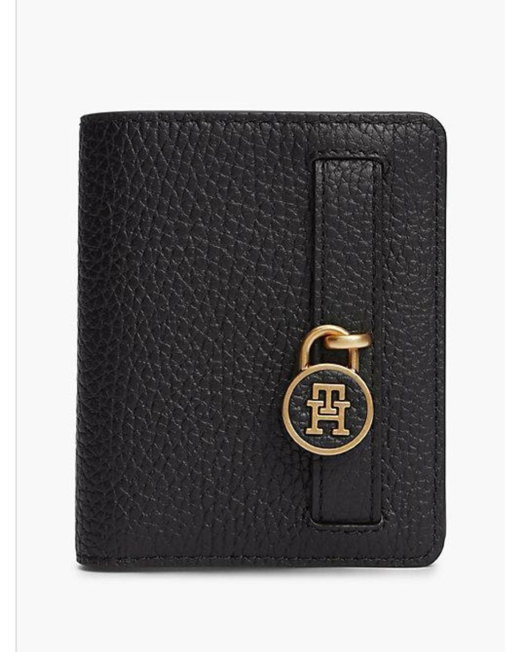 Tommy Hilfiger Black The American Icon Leather Bifold Wallet