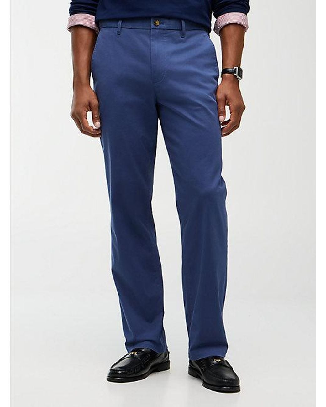 Tommy Hilfiger Blue 1985 Dover Regular Straight Leg Chinos for men