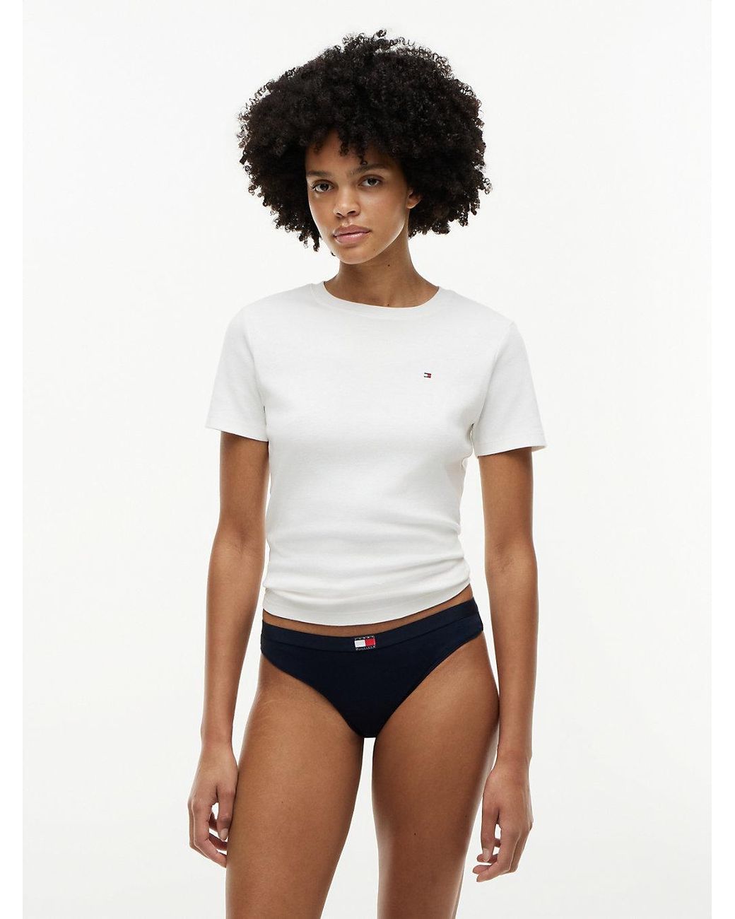 Tommy Hilfiger Black 5-Pack Heritage Logo Thongs