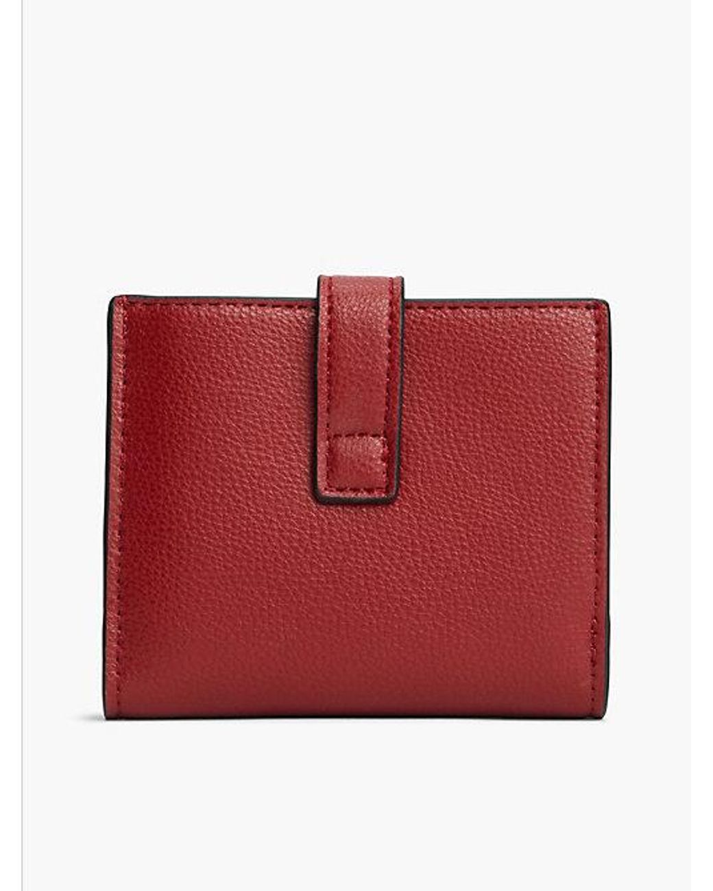 Tommy Hilfiger Red Th Monogram Plaque Bifold Wallet