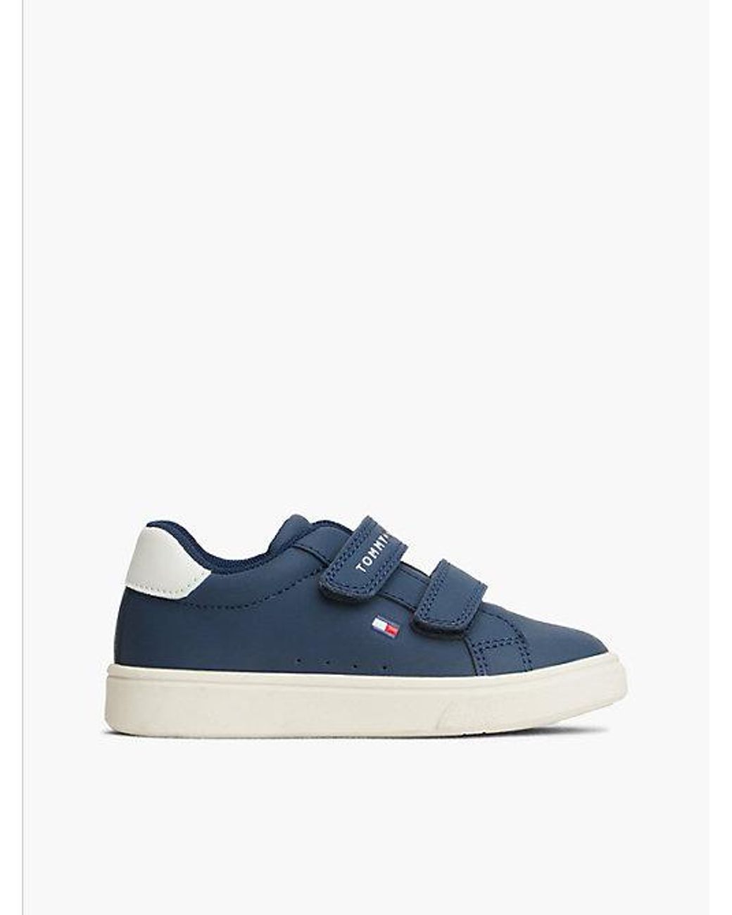 Tommy Hilfiger Blue Logo Hook And Loop Trainers