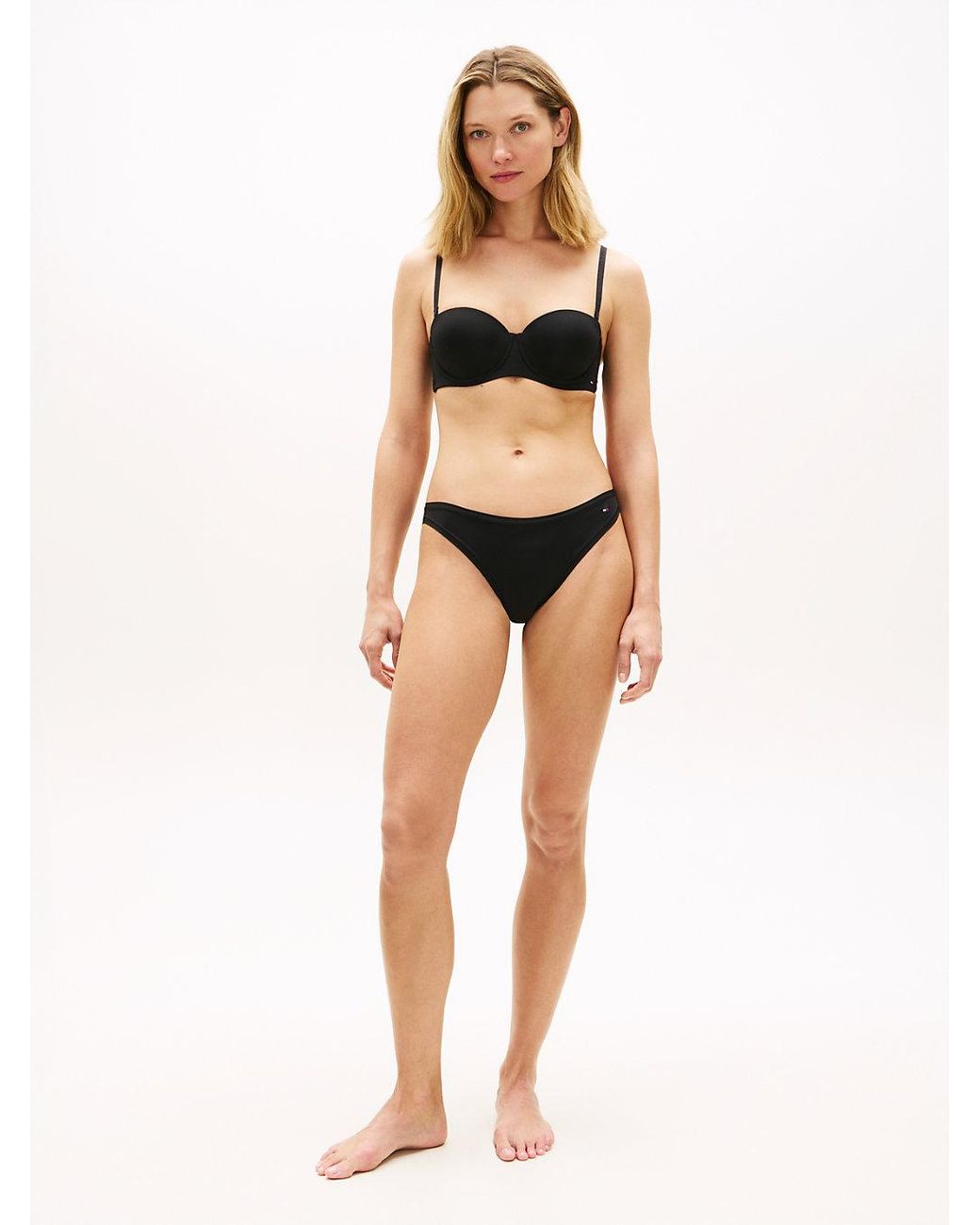 Tommy Hilfiger Black Essential Microfibre Strapless Bra