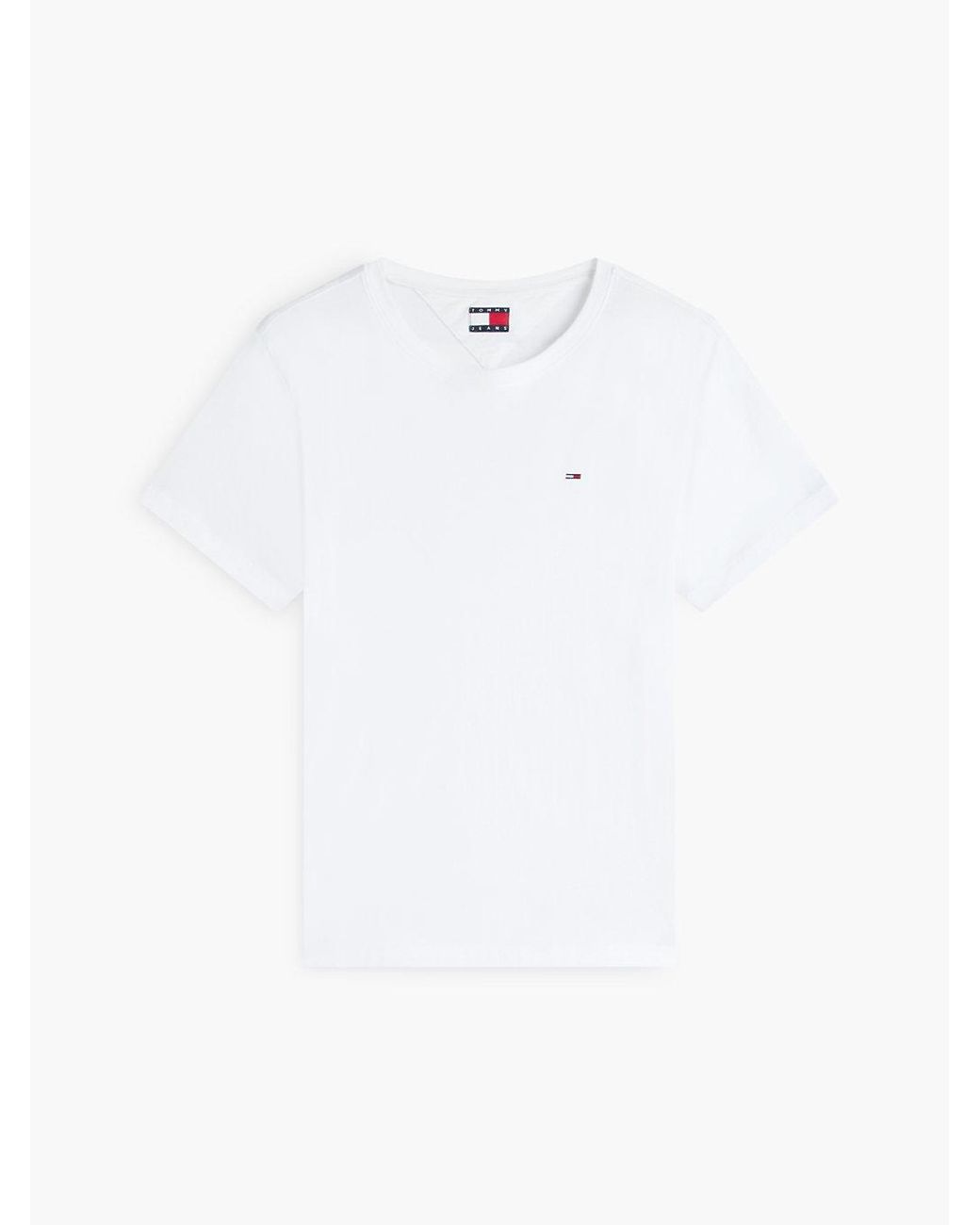 Tommy Hilfiger White Classics Regular Fit Cotton T-shirt for men