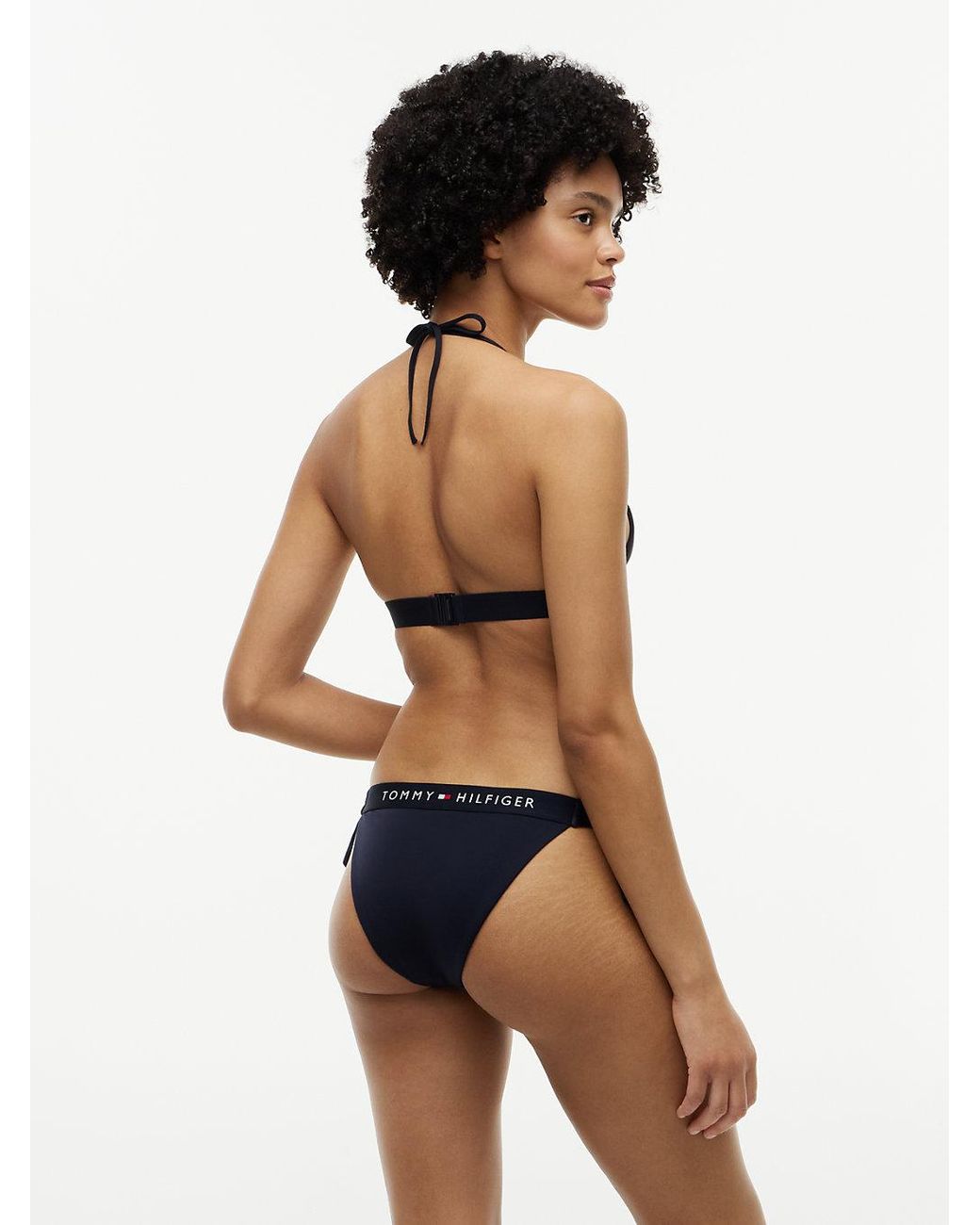 Tommy Hilfiger Black Original Cheeky Side Tie Bikini Bottoms