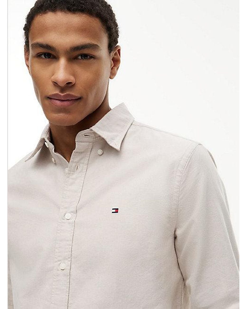 Tommy Hilfiger Natural Heritage Oxford Solid Regular Long Sleeve Shirts for men