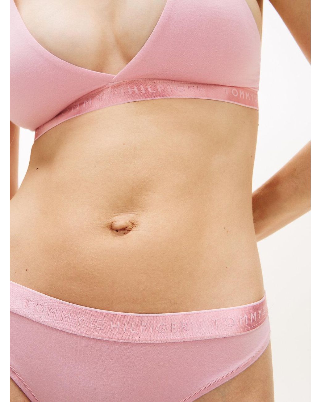 Tommy Hilfiger Pink 3-Pack Shiny Logo Waistband Briefs