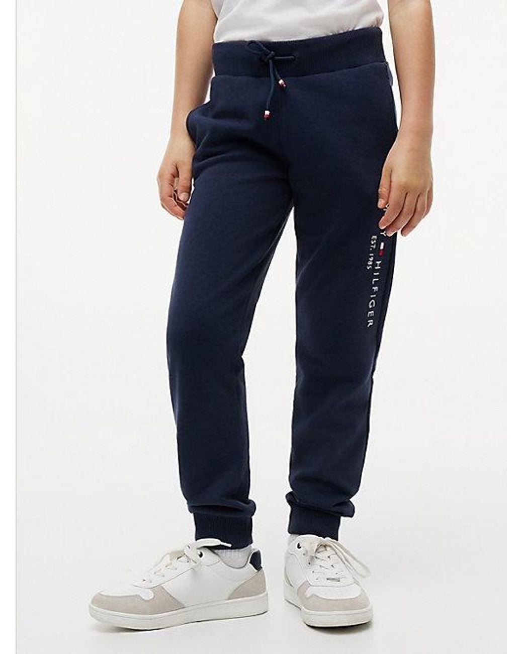 Tommy Hilfiger Blue Essential Pure Cotton Logo Joggers