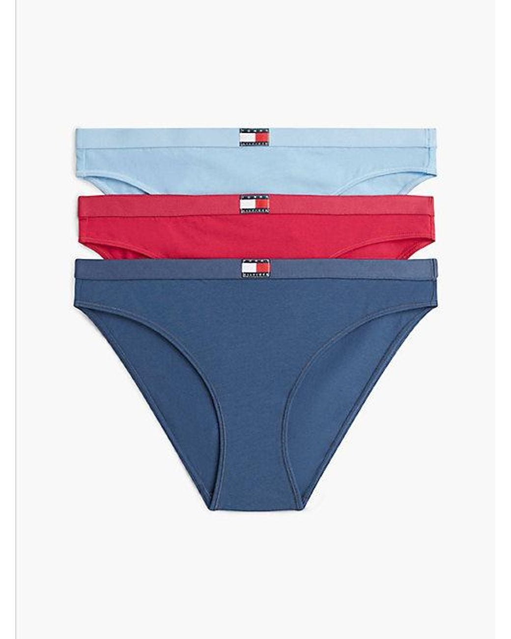 Tommy Hilfiger Blue 3 Pack Heritage Flag Logo Briefs