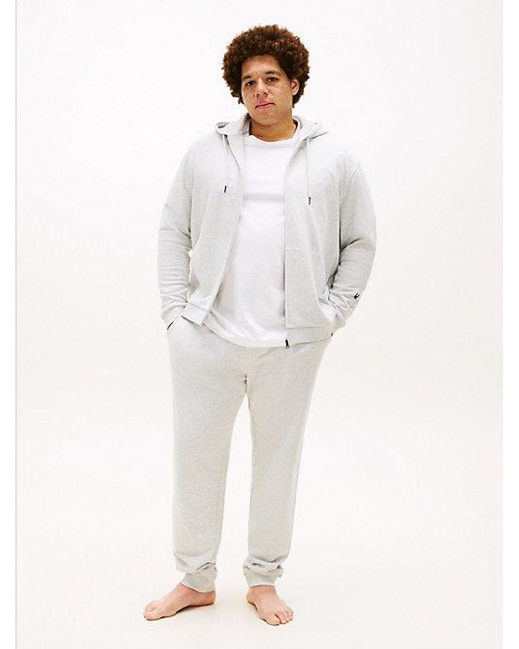 Tommy Hilfiger White Plus Th Original Drawstring Lounge Joggers for men