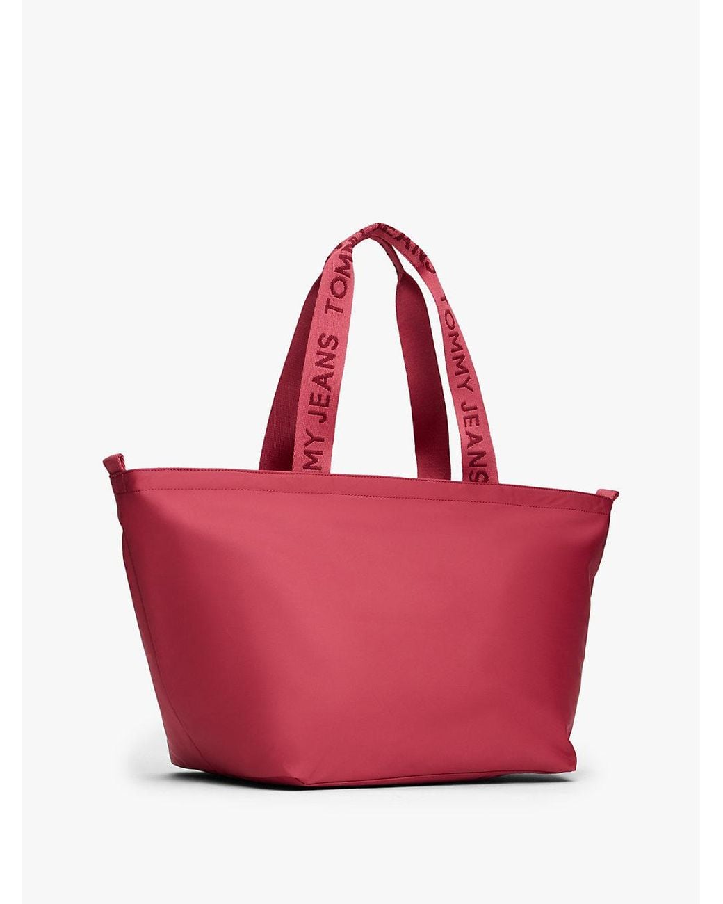 Tommy Hilfiger Pink Essential Repeat Logo Tote Bag