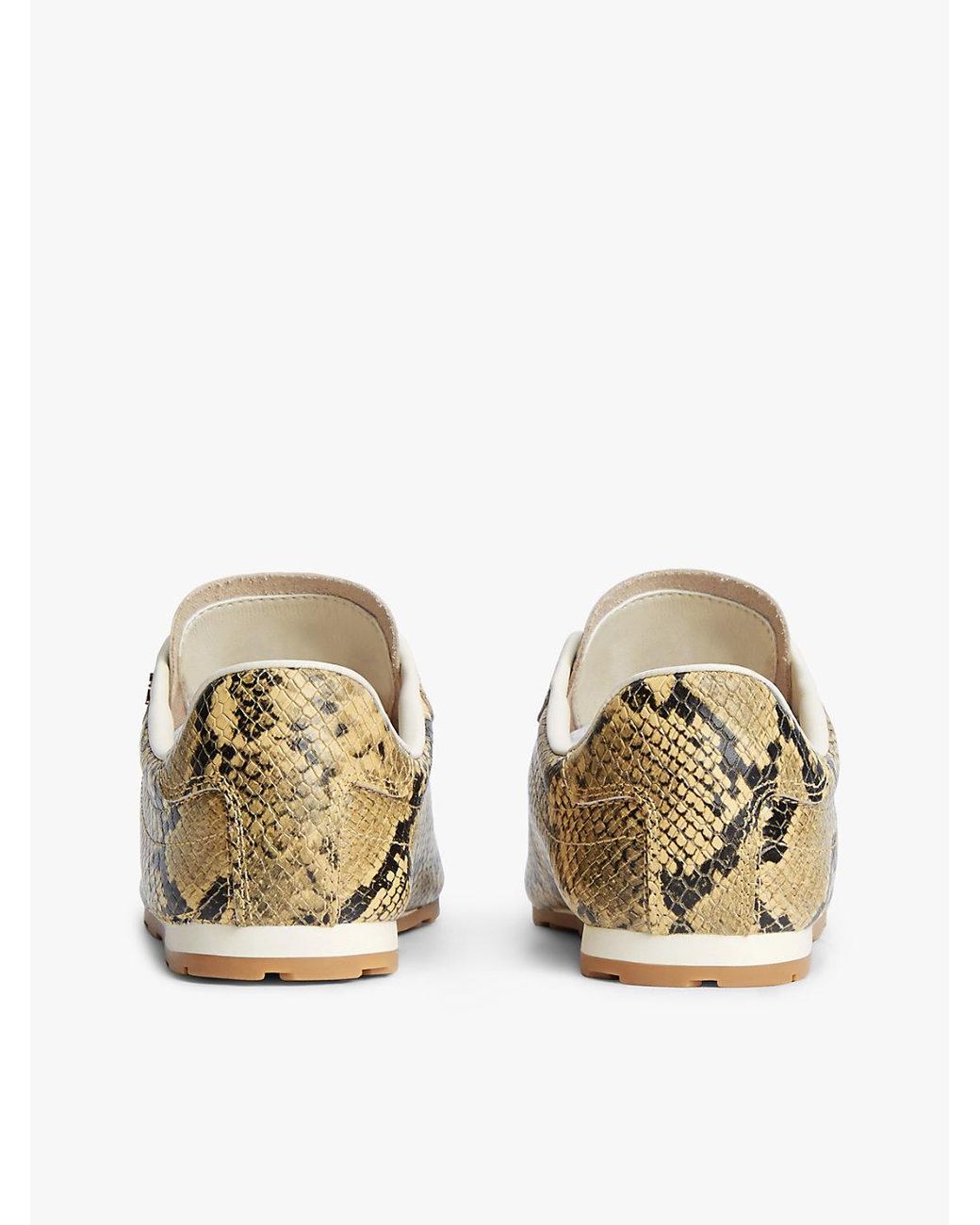 Tommy Hilfiger Natural Print Leather Trainers
