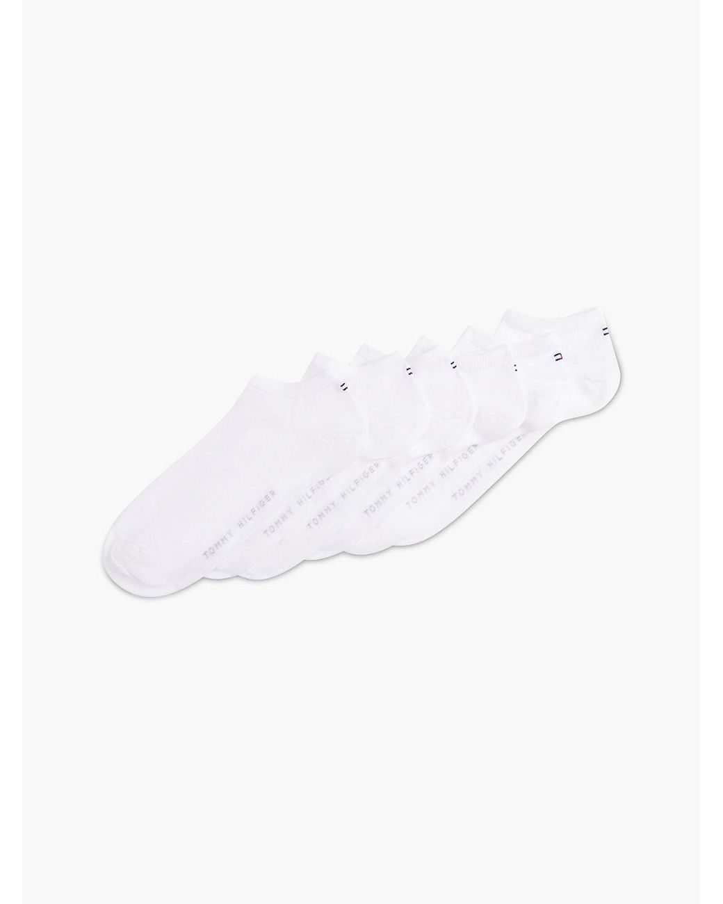 Tommy Hilfiger White 6-pack Trainer Socks for men