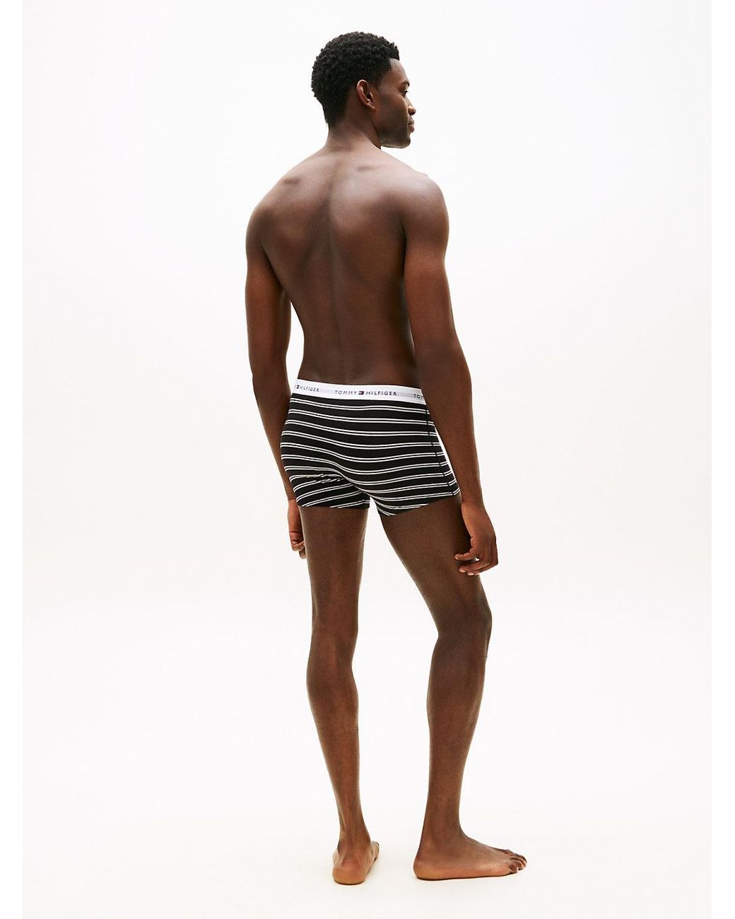 Tommy Hilfiger White 3-Pack Signature Waistband Print Trunks for men