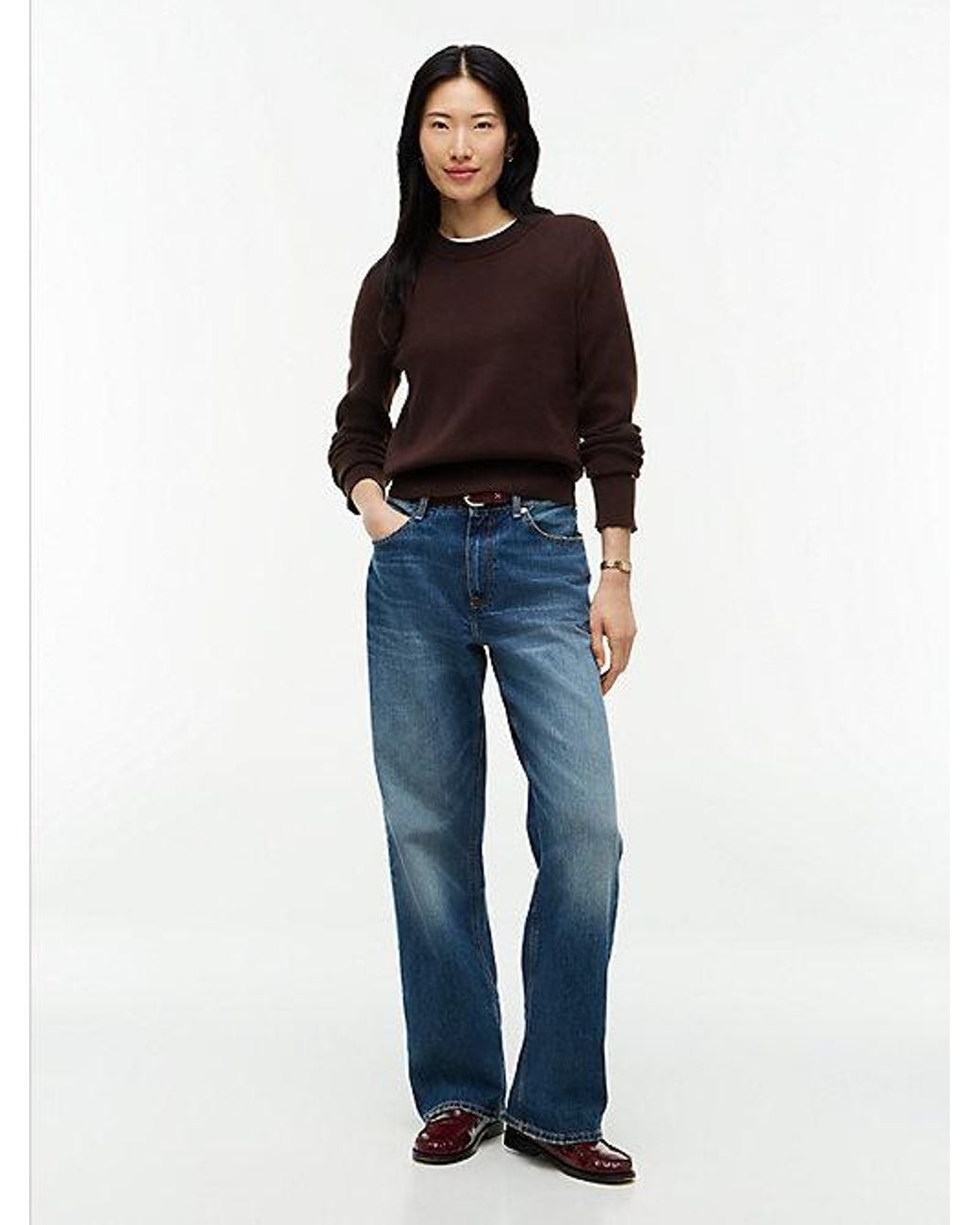 Tommy Hilfiger Blue Premium Knit Crew Neck Jumper