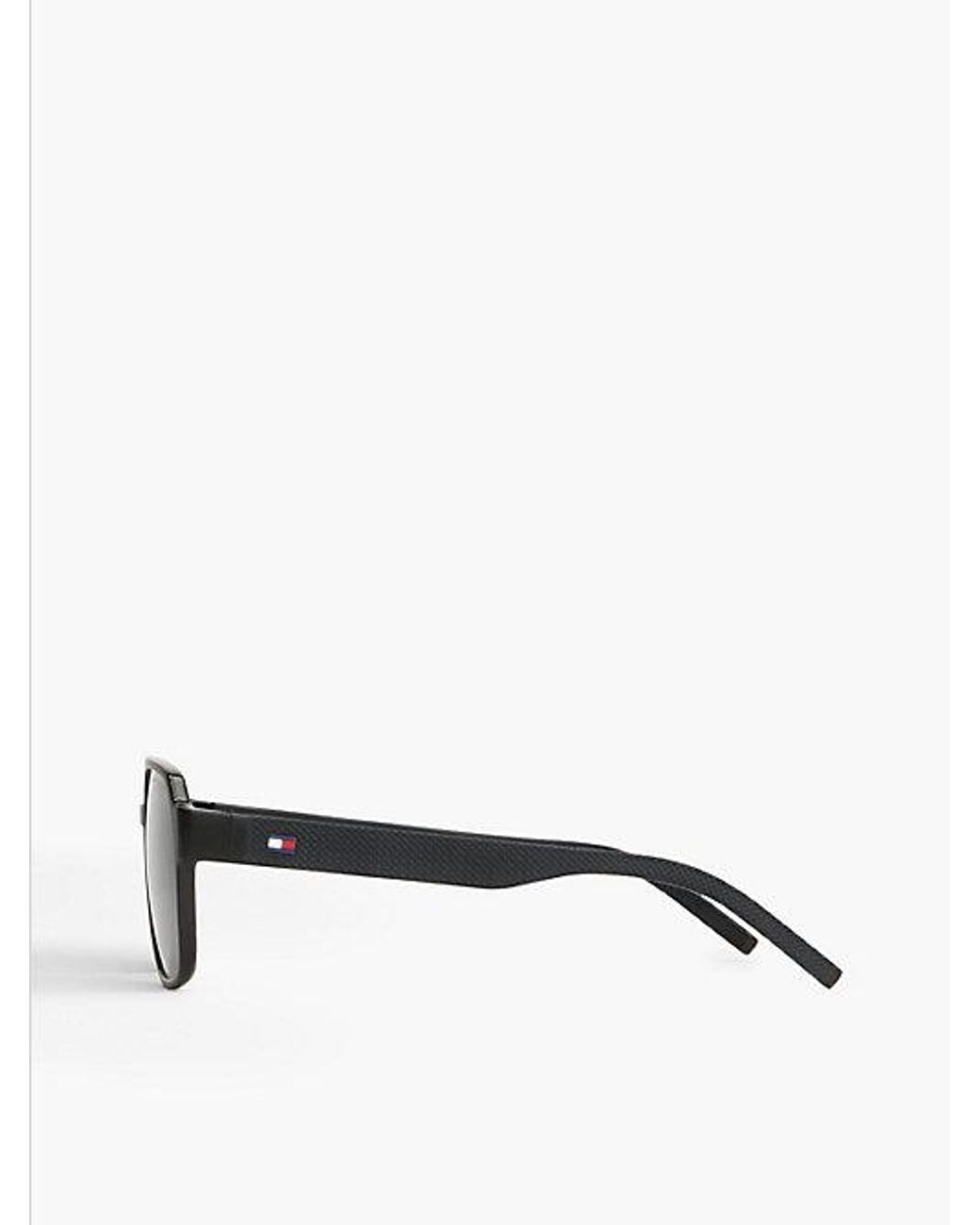Tommy Hilfiger Multicolor Pique Texture Aviator Sunglasses for men