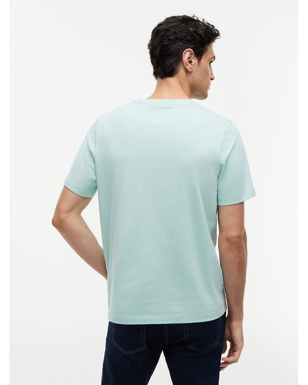 Tommy Hilfiger Green Jersey Logo T-Shirt for men