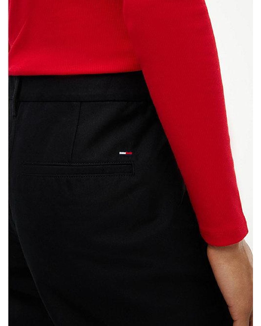 Tommy Hilfiger Black Tommy Jeans Twill Wide Leg Chinos