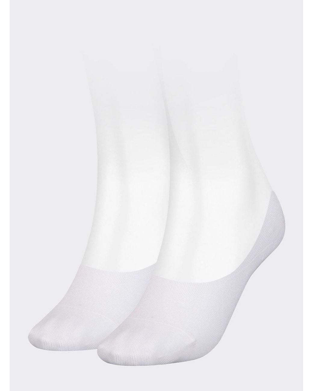 Tommy Hilfiger White 2-pack Footie Socks