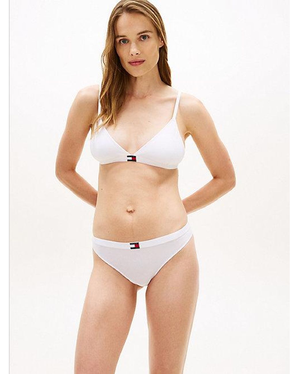 Pack De 5 Tangas Heritage Con Logo Tommy Hilfiger de color White