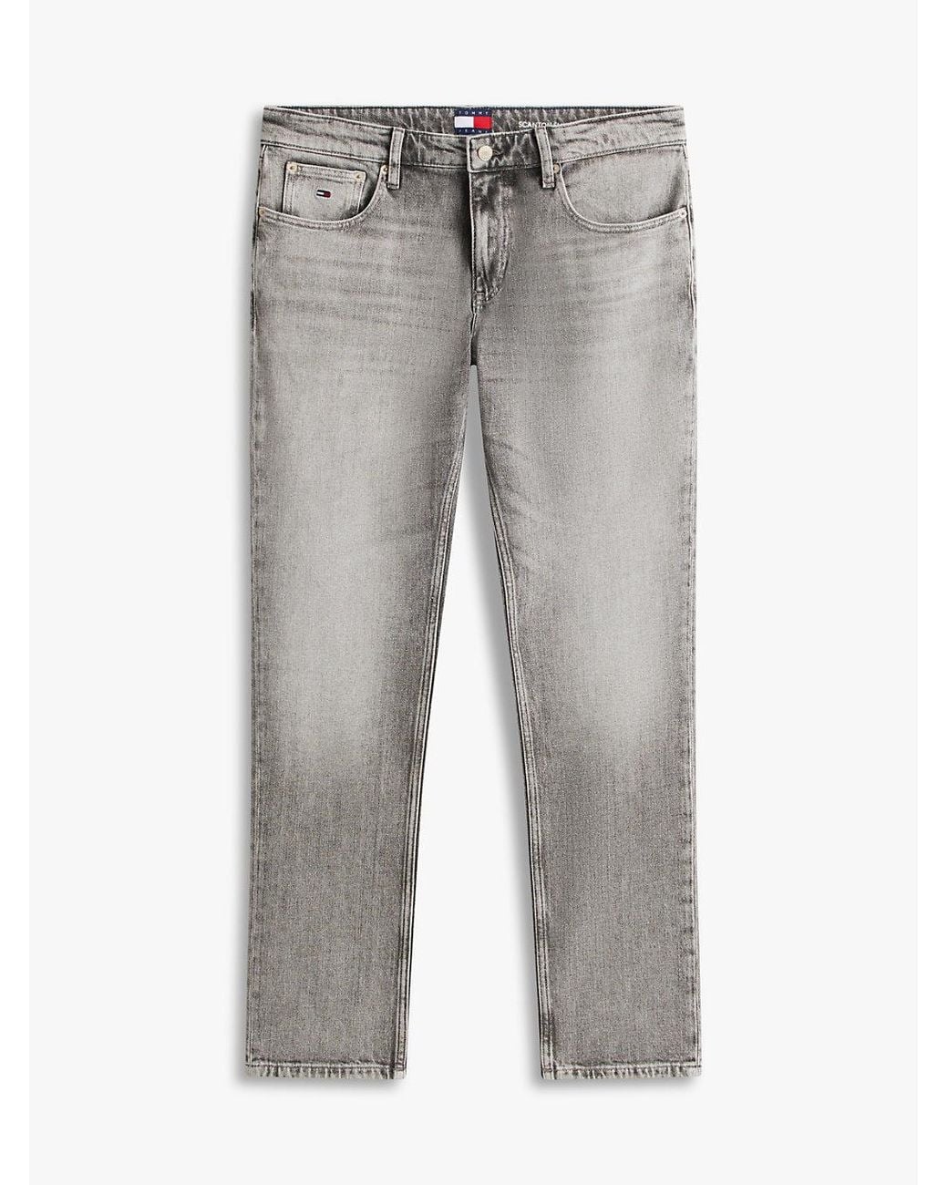 Jean Slim Scanton Noir Délavé Tommy Hilfiger pour homme en coloris Black