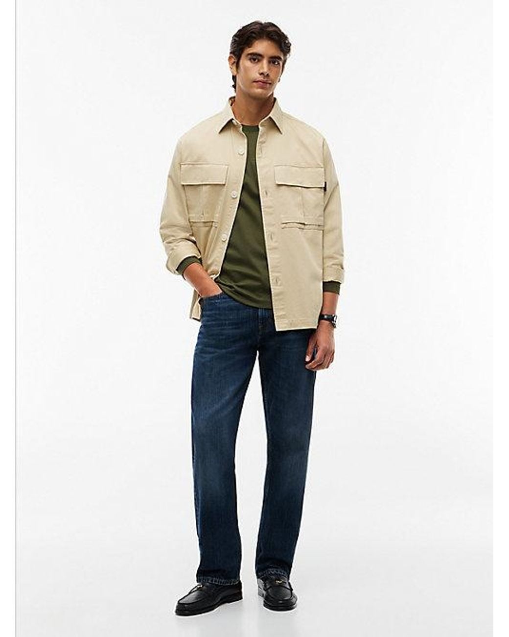 Tommy Hilfiger Green Slim Interlock Knit Long Sleeve T-Shirt for men