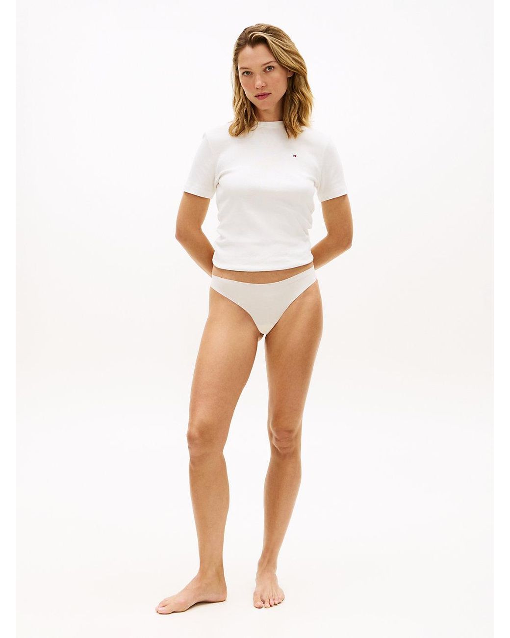 Lot De 3 Strings En Maille À Logo Tommy Hilfiger en coloris Natural