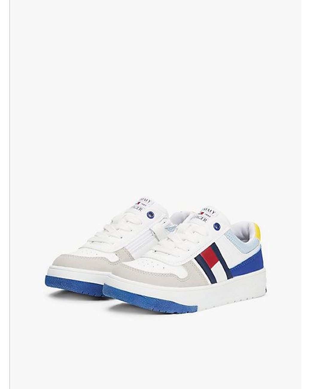 Tommy Hilfiger Blue Colour Blocked Fine Cleat Trainers