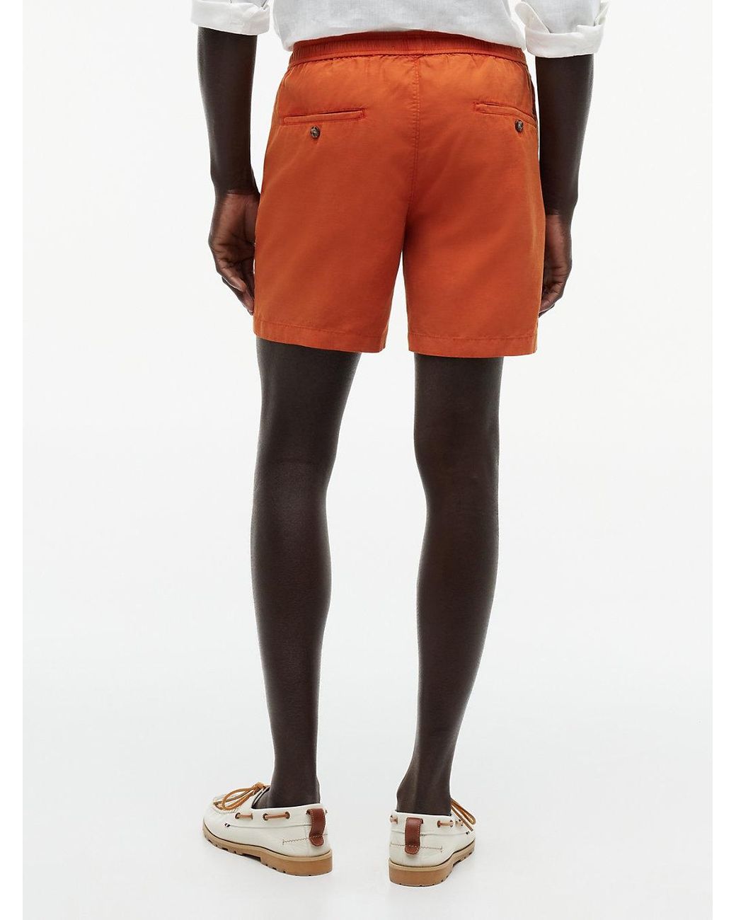 Tommy Hilfiger Orange Dover Washed Regular Fit Shorts for men