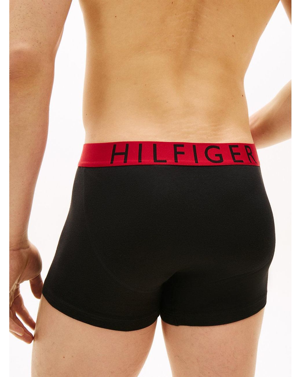Tommy Hilfiger Black 3-Pack Logo Waistband Trunks for men