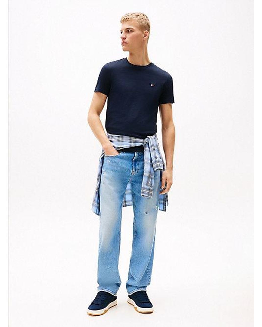 Tommy Hilfiger Blue 2-Pack Tommy Flag Extra Slim T-Shirts for men