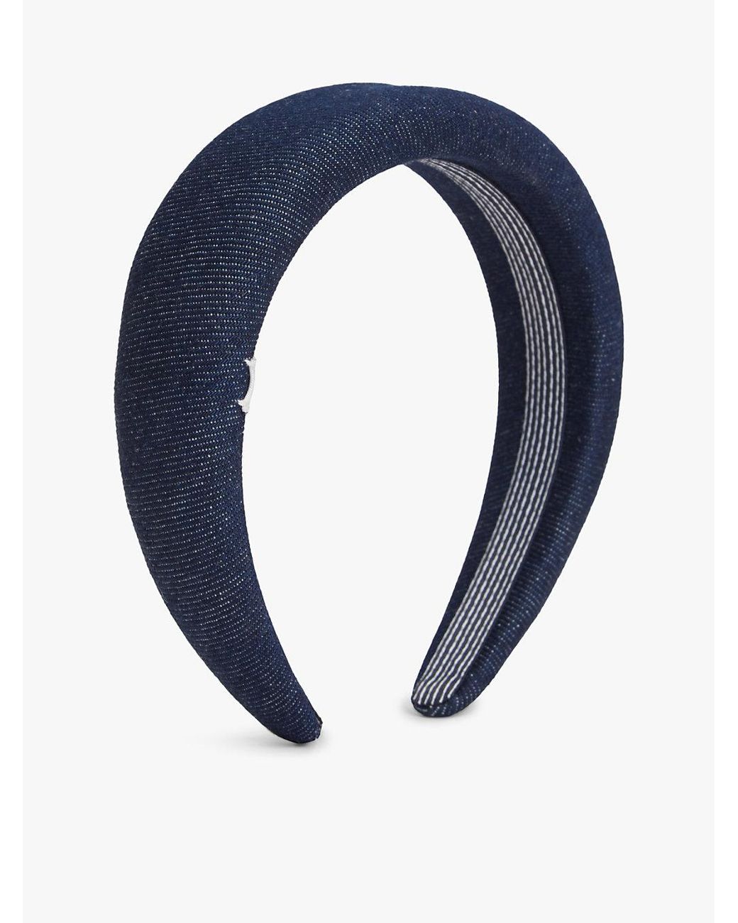 Tommy Hilfiger Blue Denim Logo Padded Headband