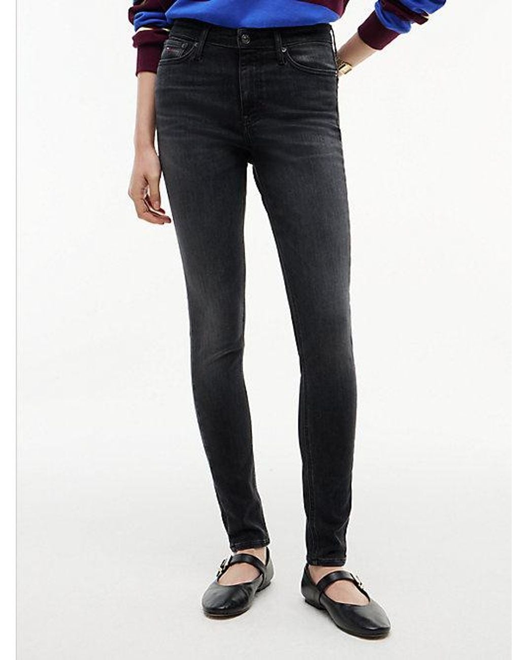 Tommy Hilfiger Blue Tommy Jeans Nora Mid Rise Skinny Jeans