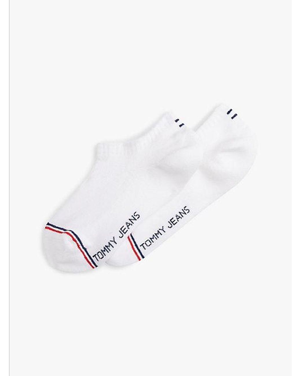 Tommy Hilfiger White Tommy Jeans 2 Pack Flag Embroidery Footie Socks