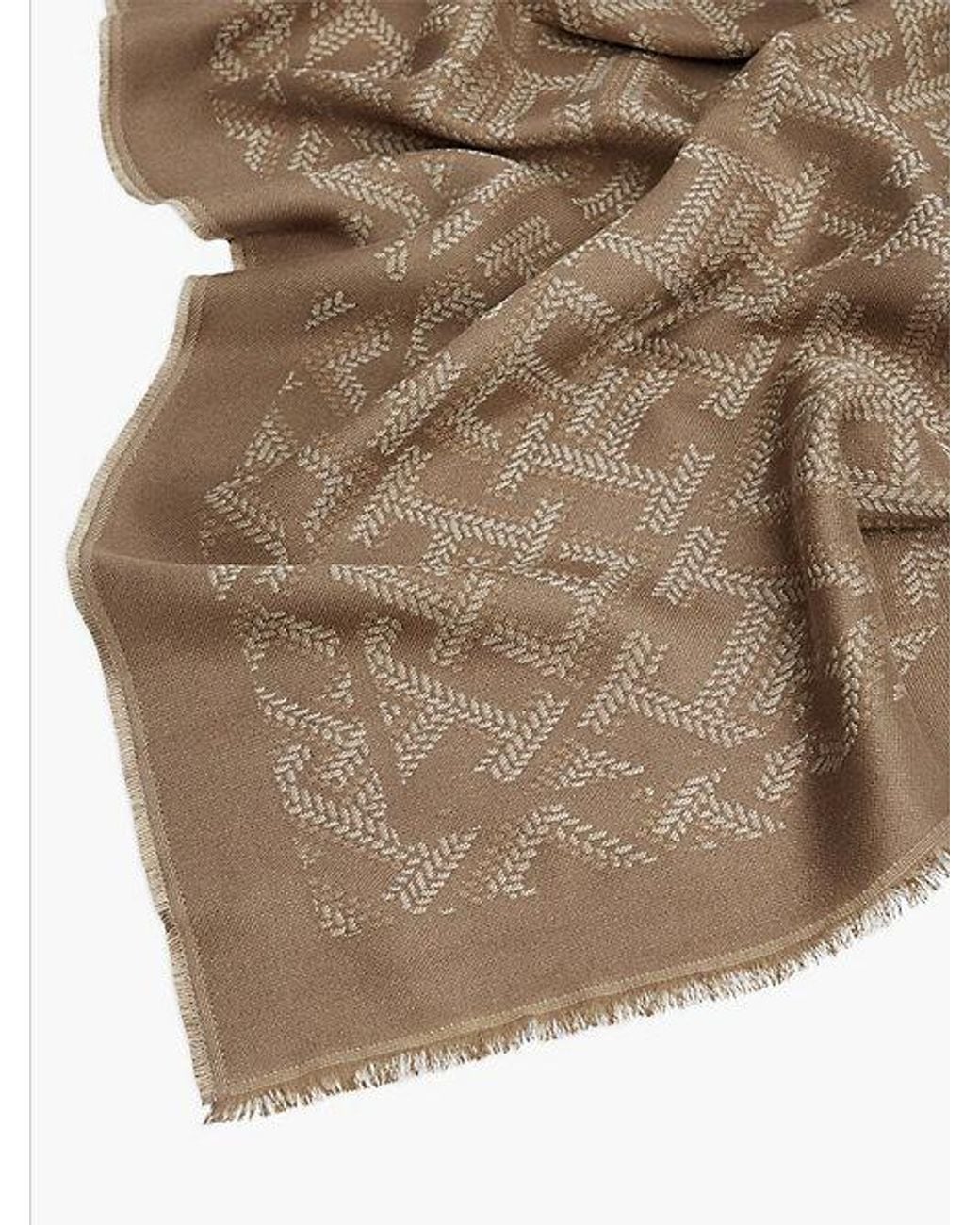 Tommy Hilfiger Natural Th Monogram Jacquard Scarf