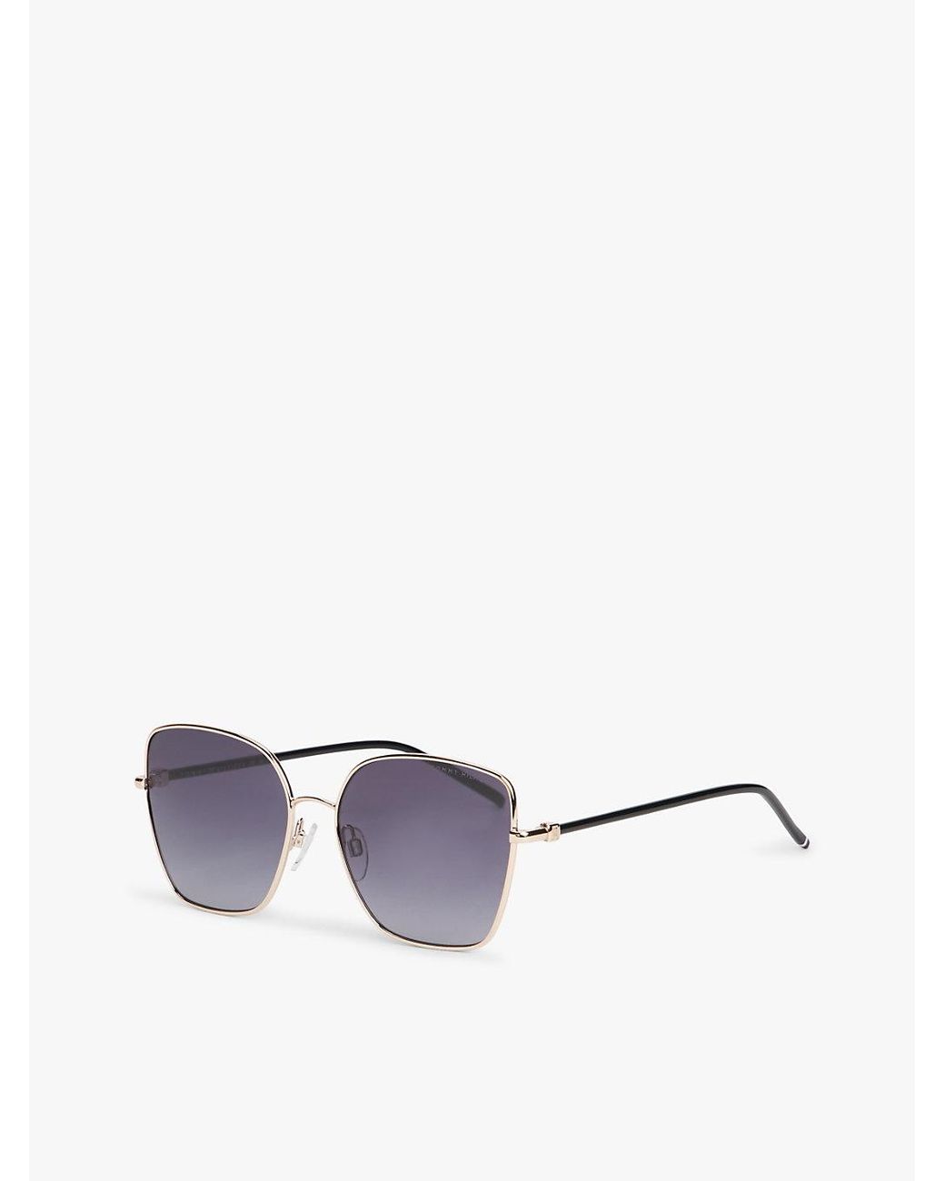 Tommy Hilfiger Metallic Th Monogram Cat Eye Sunglasses