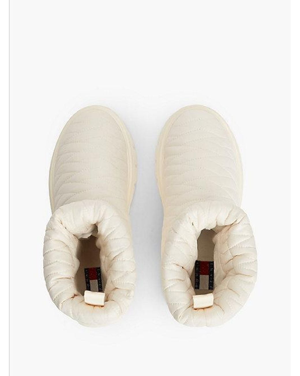 Tommy Hilfiger Natural Tommy Jeans Warm Lined Quilted Snow Boots