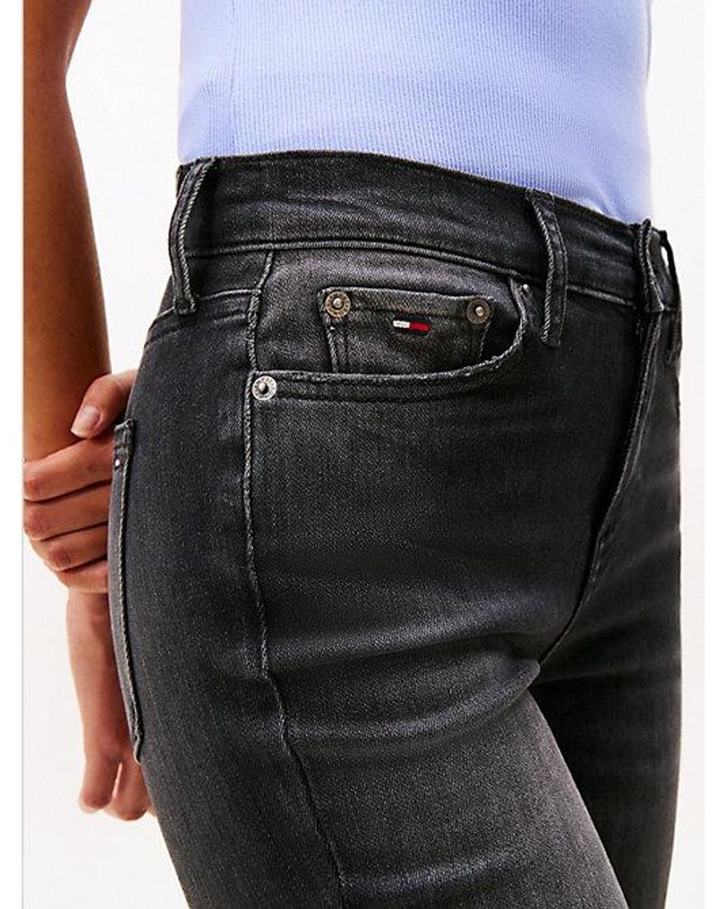 Tommy Hilfiger Black Nora Mid Rise Skinny Jeans