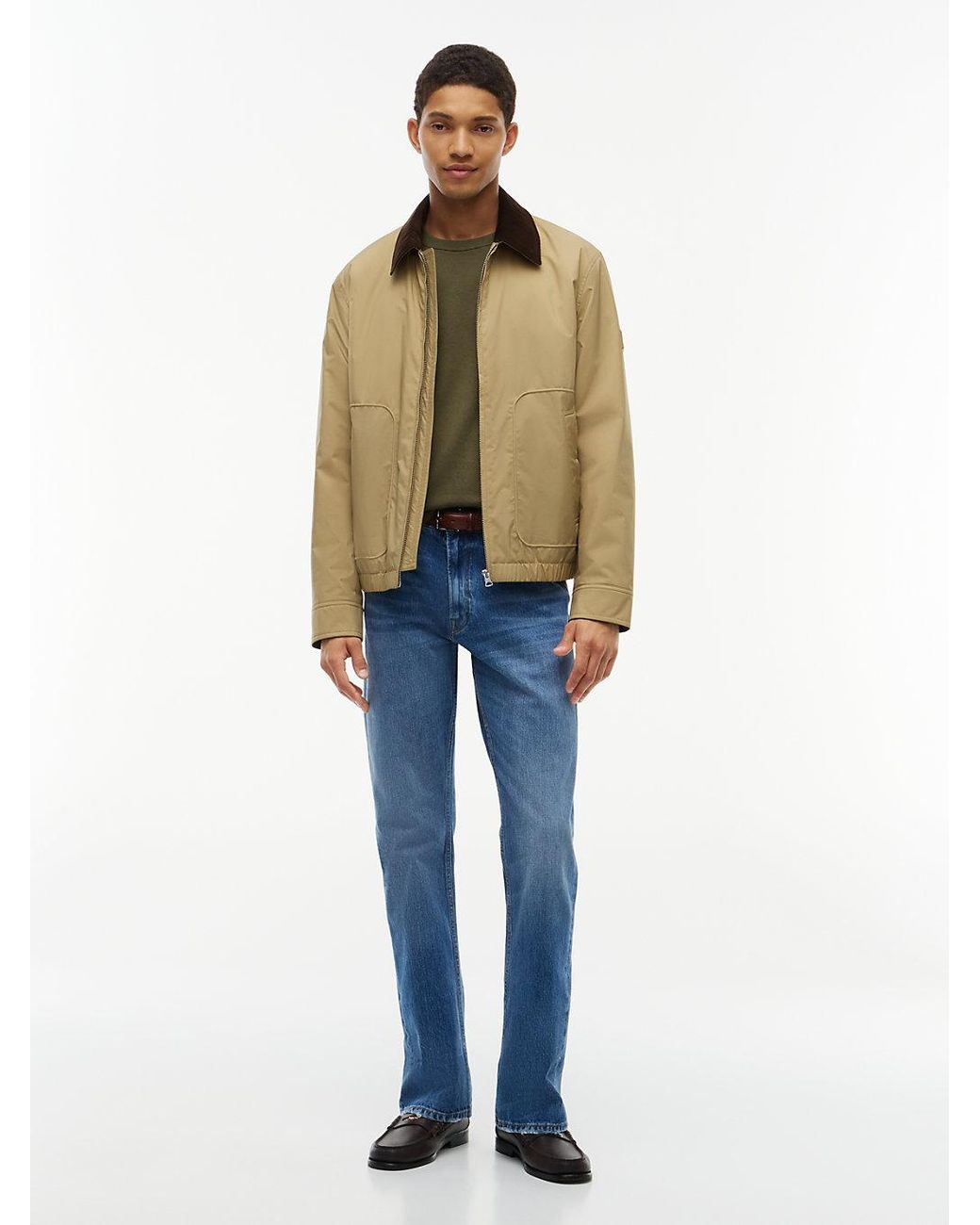 Tommy Hilfiger Green Crew Neck Jumper With Cashmere for men