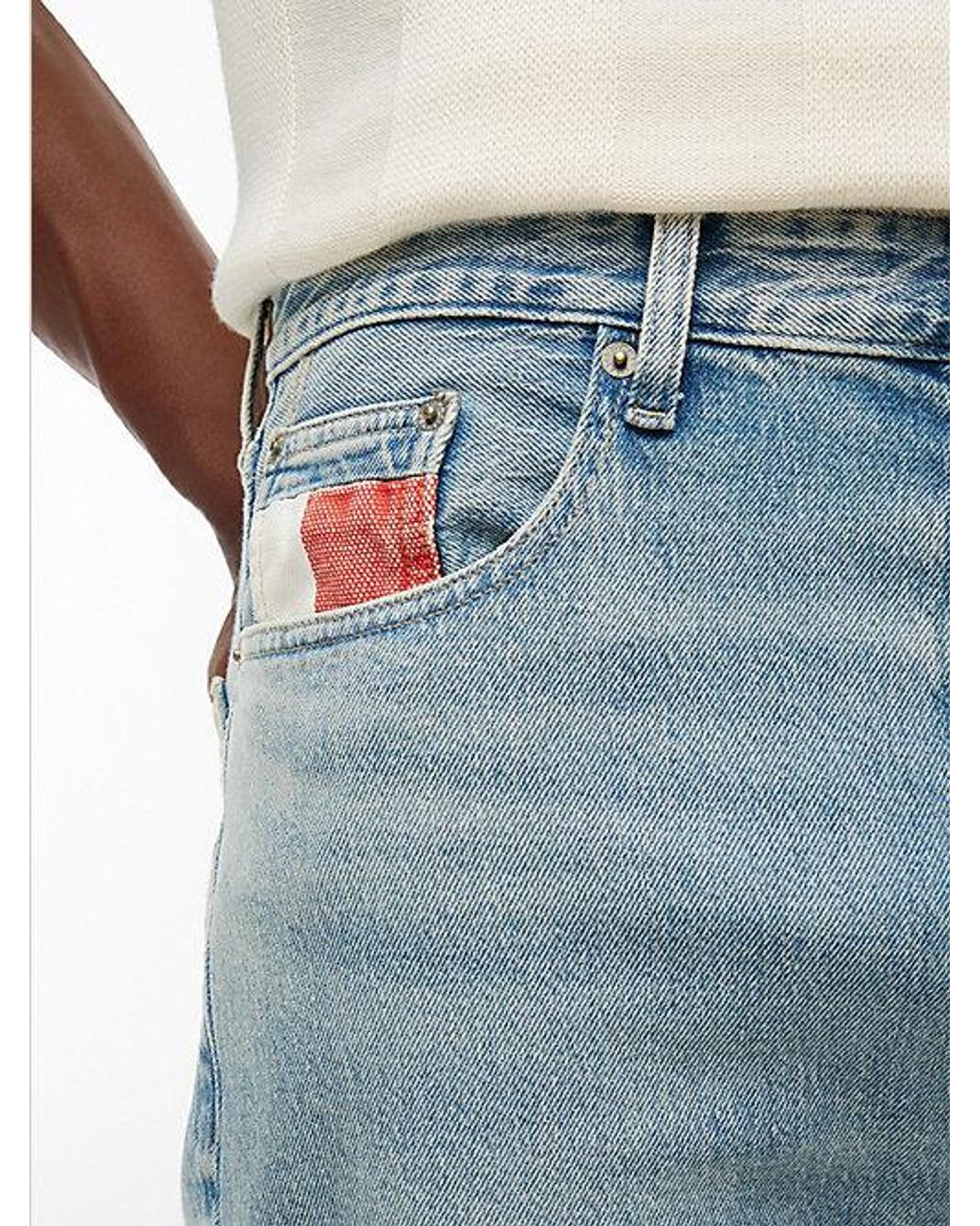 Tommy Hilfiger Blue Otis Vintage Faded Denim Shorts for men