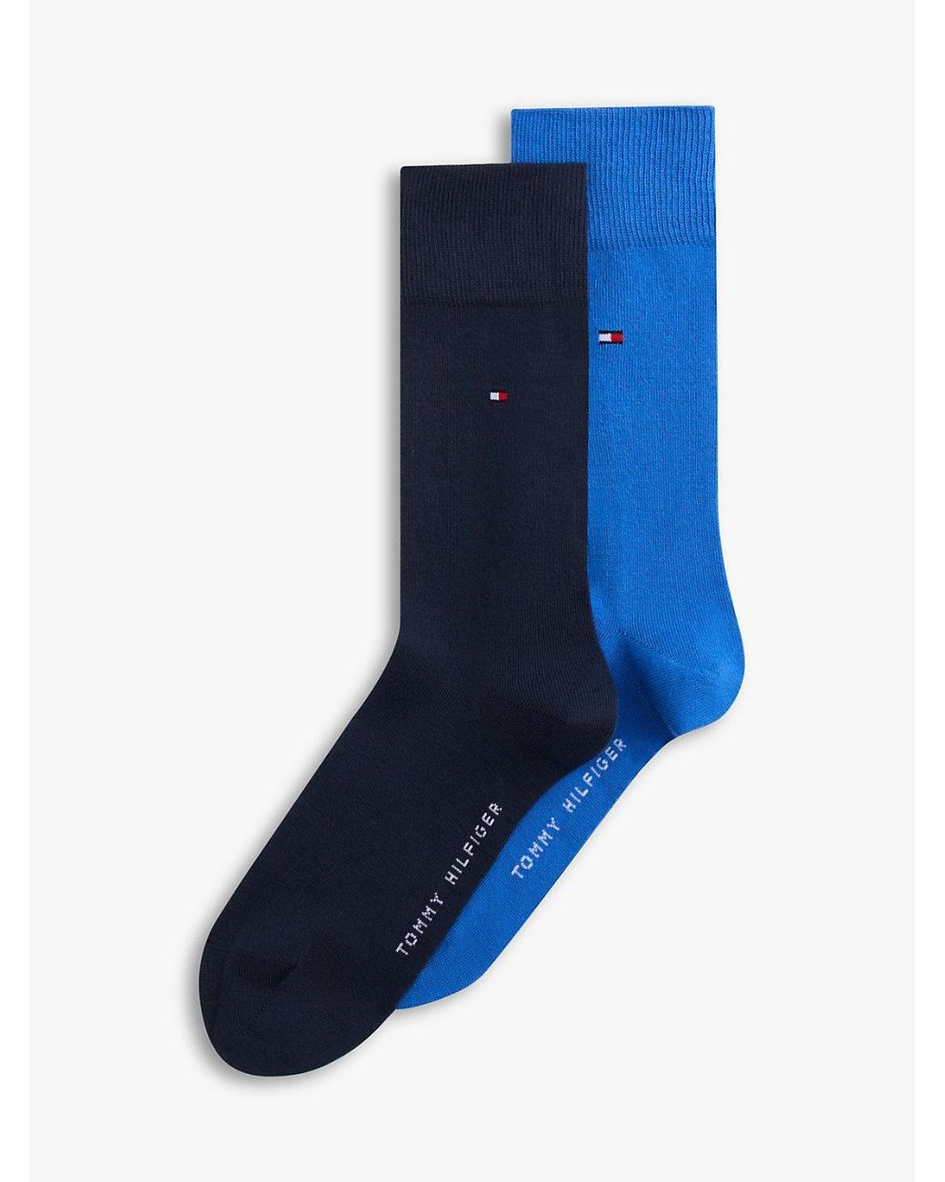 Tommy Hilfiger Blue 2-Pack Logo Flag Embroidery Socks for men
