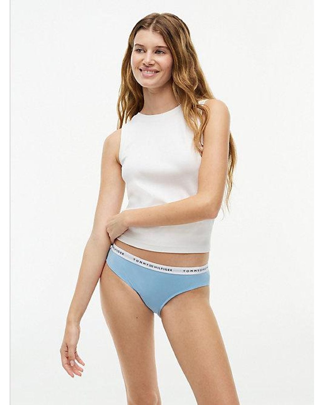 Tommy Hilfiger Blue Logo Waistband Briefs
